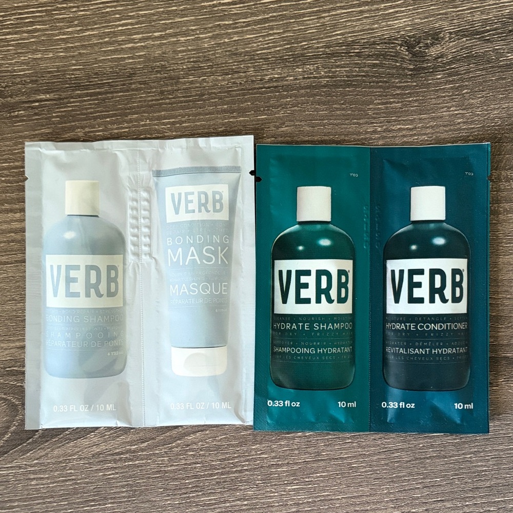 ❤️$4 NWT Verb Shampoo and Conditioner Sampler Set